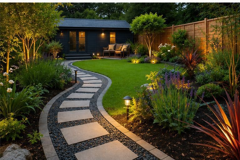 Outdoor garden pathway